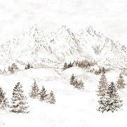 Papier peint montagne massif des Alpes