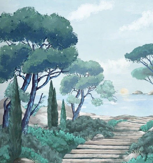 Papier peint balade dans les calanques, XXL, tendance