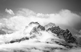 Dolomites peak panoramic wallpaper