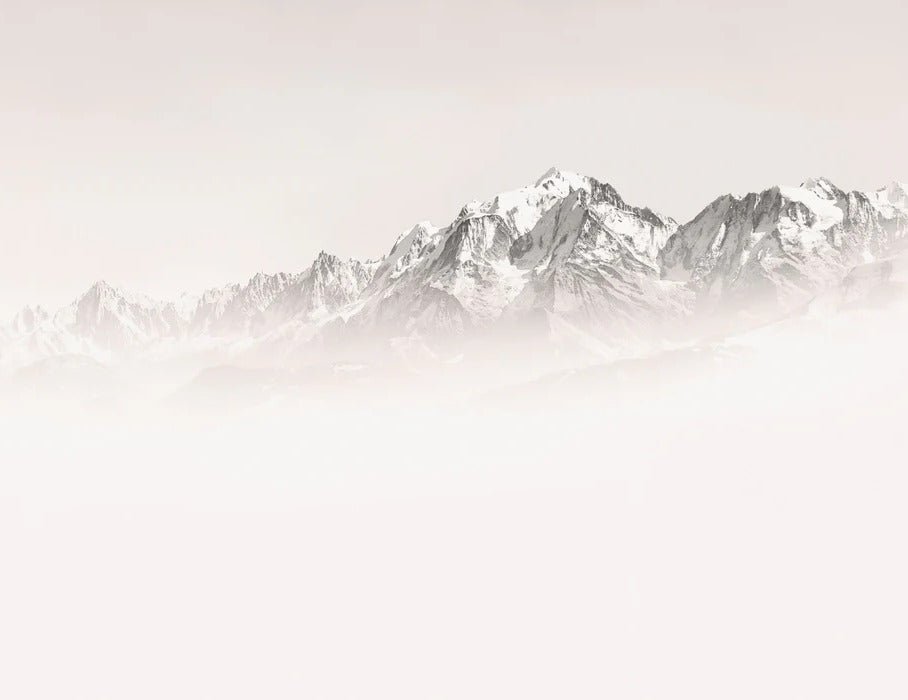 Papier peint matin brumeux Mont Blanc, XXL, tendance