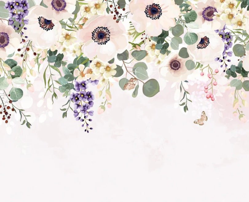 Papier peint floral provence