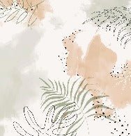 Papier peint panoramique aquarelle végétale