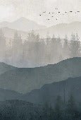 Papier peint panorama nature noir et blanc