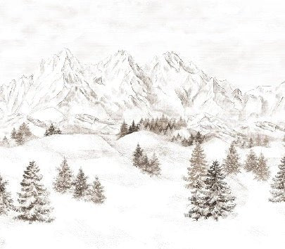 Papier peint montagne massif des Alpes