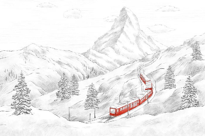 Papier peint panoramique Mont Cervin, XXL, tendance