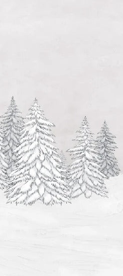 Papier peint montagne télécabine rouge