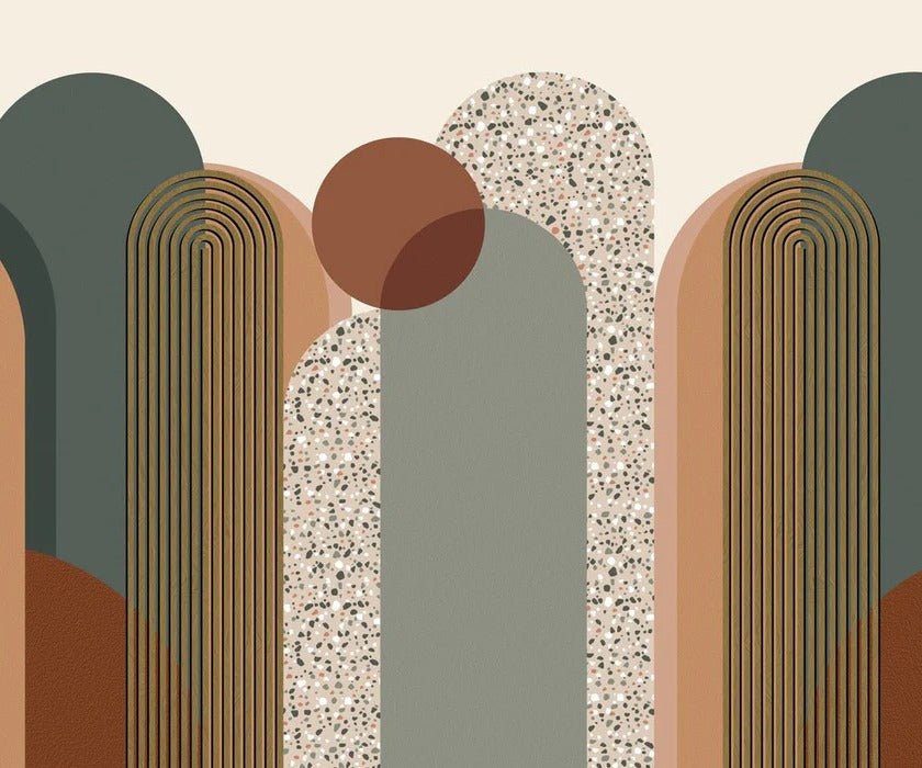 Papier peint bureau Art déco graphique tendance, XXL, tendance