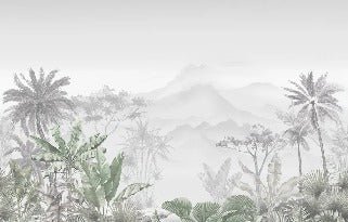 Tropical green wallpaper