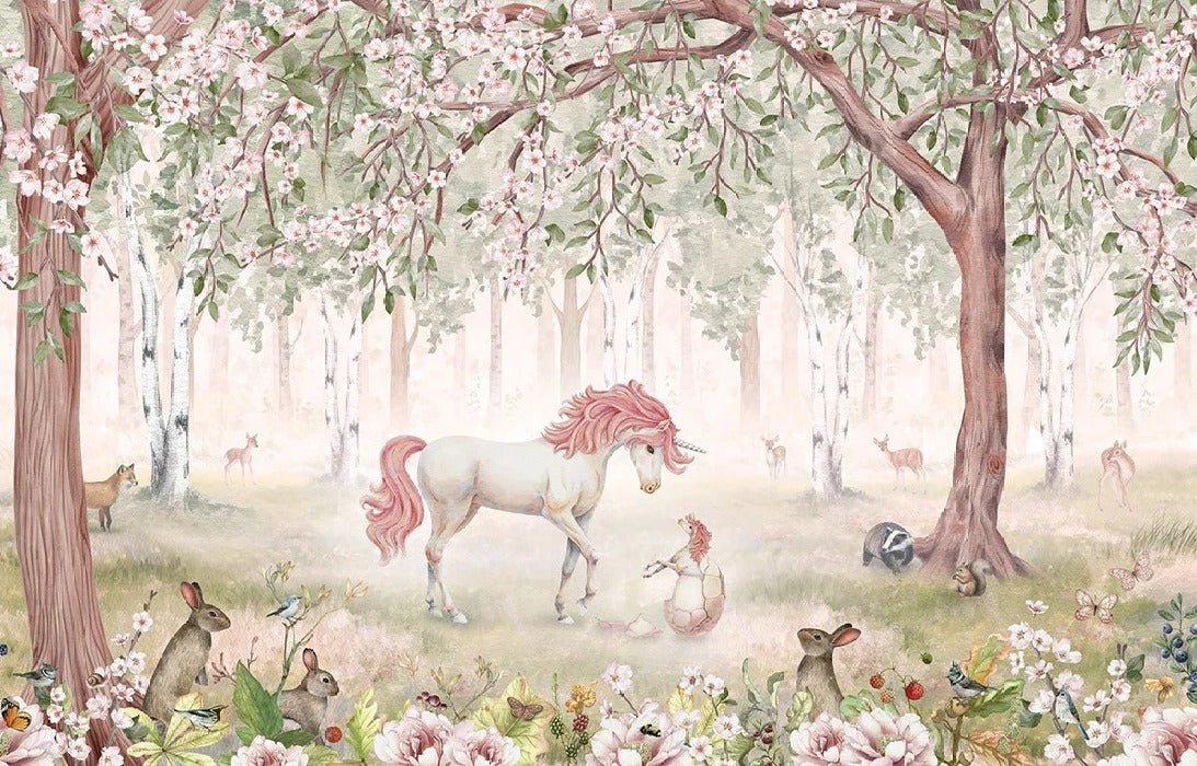 Girl fairy unicorn wallpaper