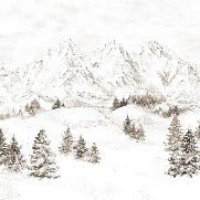 Papier peint montagne massif des Alpes