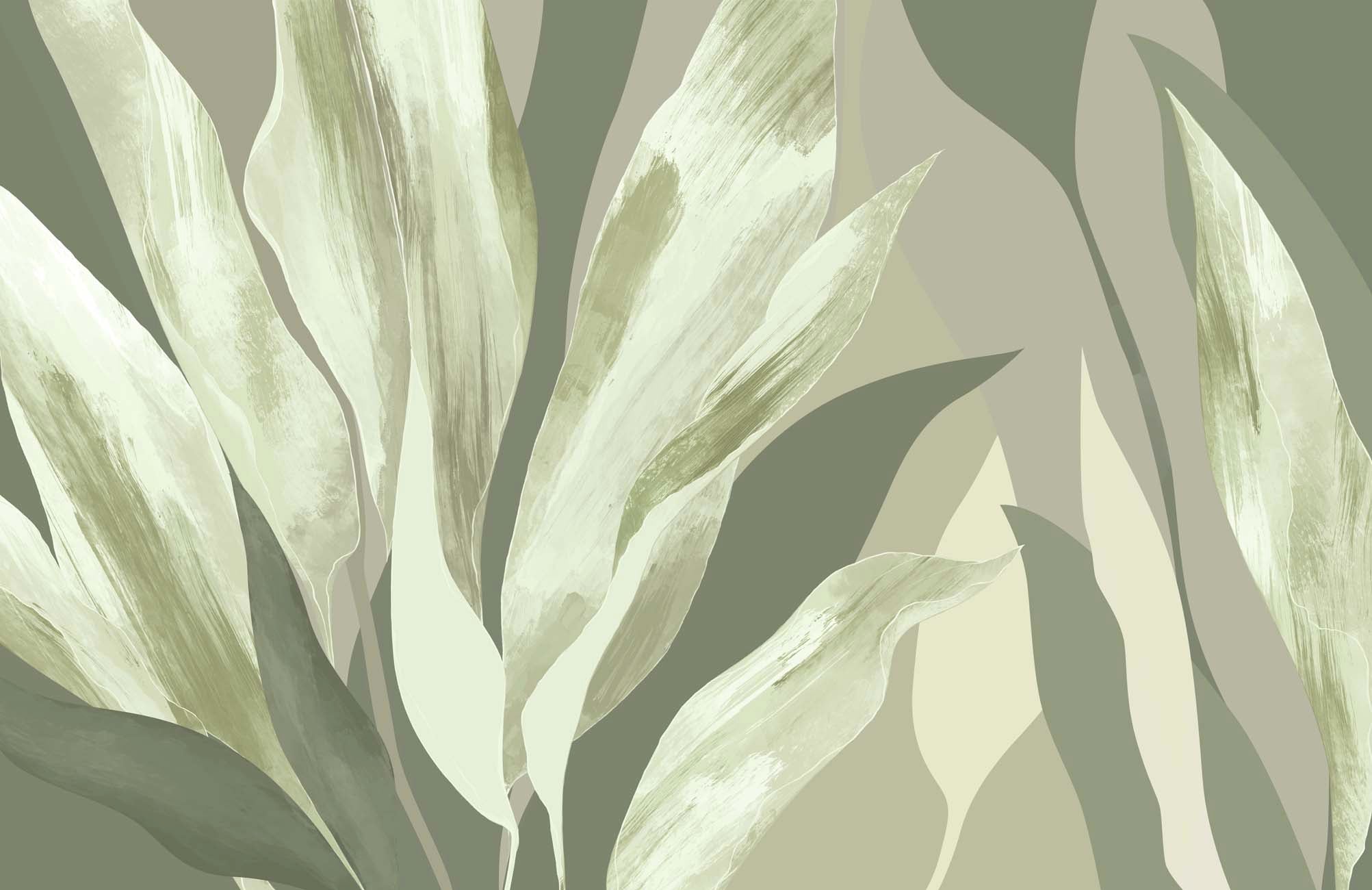 Papier peint étoffe florale, XXL, tendance