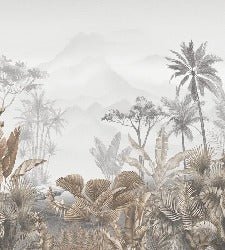 Papier peint tendance tropical sepia