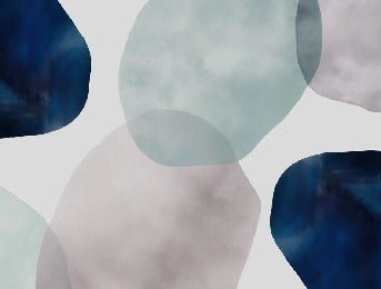Papier peint cercle abstrait watercolor