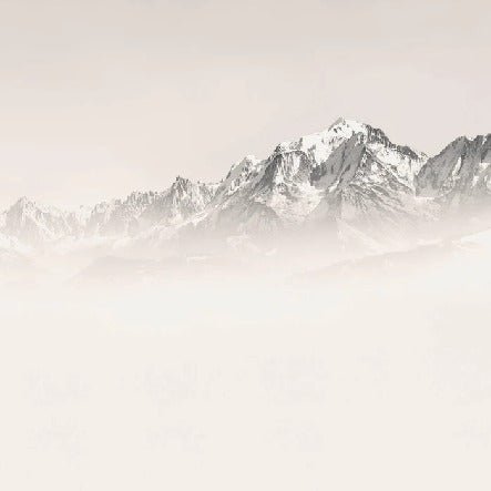 Papier peint Mont Blanc dans la brume sépia, XXL, tendance