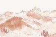 Papier peint montagne chaine des Aravis
