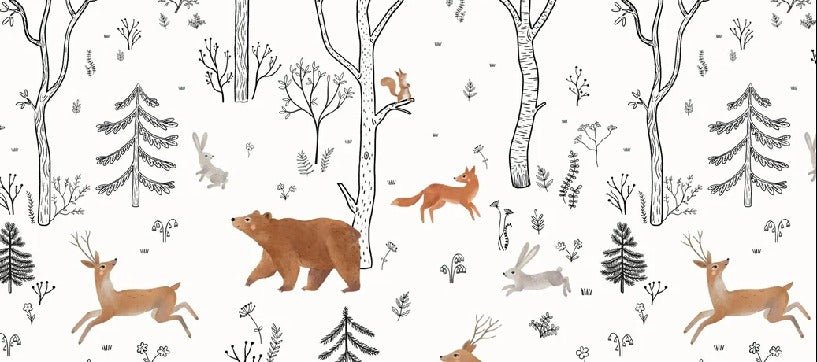 Papier peint enfant esprit de la forêt