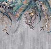 Leaves & Birds wallpaper