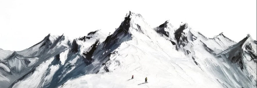 Papier peint ski alpinisme en montagne, XXL, tendance