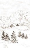 Papier peint montagne massif des Alpes