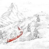 Papier peint panoramique Mont Cervin