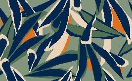 Papier peint panoramique esquisse végétale, XXL, tendance