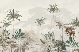 Papier peint panoramique jungle eden vert, XXL, tendance