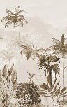 Papier peint panoramique jungle eden sépia, XXL, tendance