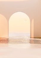 Papier peint panoramique design sunset arch