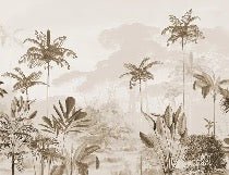 Papier peint panoramique jungle eden sépia, XXL, tendance