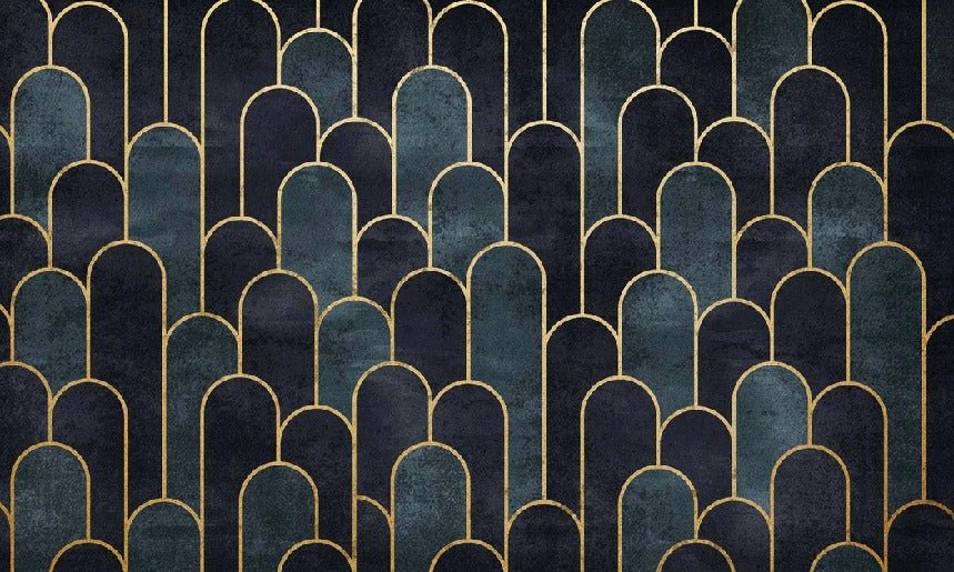 Papier peint dark blue chic, XXL, tendance