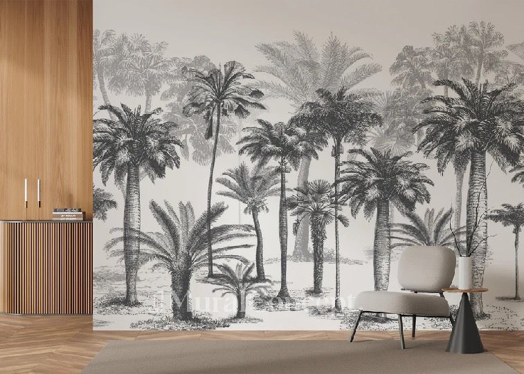 Papier peint Jungle Black & White