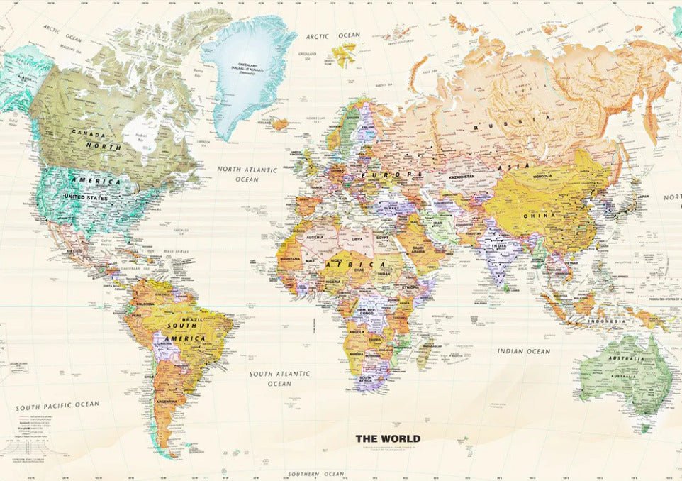 Original world map wallpaper