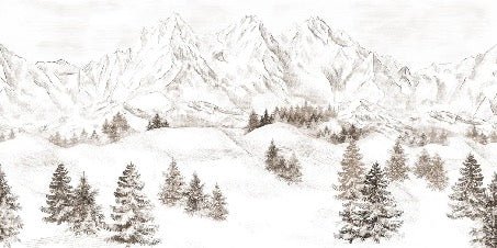 Papier peint montagne massif des Alpes