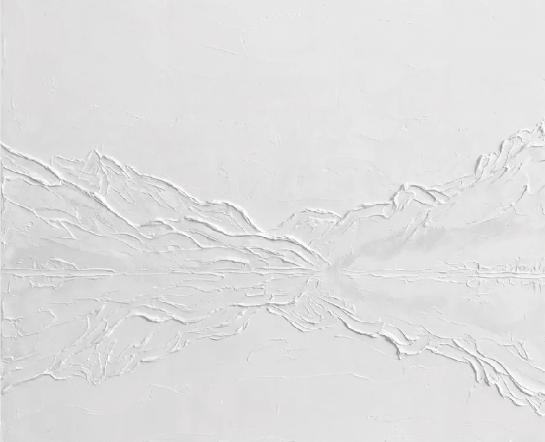 Papier peint abstrait lac Annecy - Cloud dancer - Muralconcept