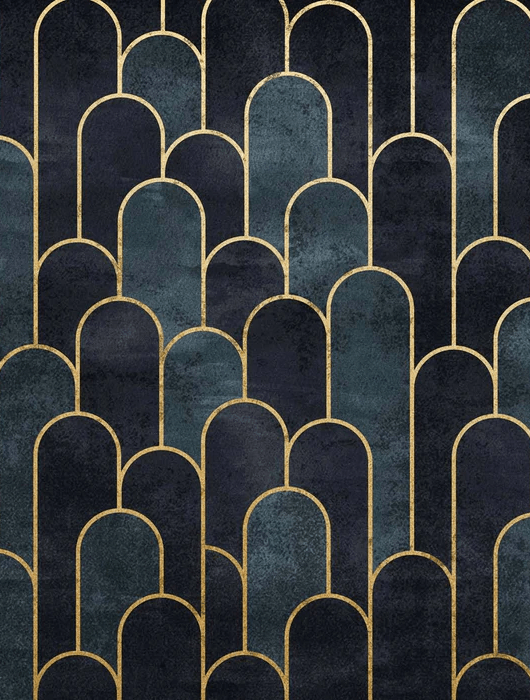 Papier peint dark blue chic - Muralconcept