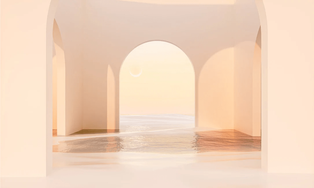 Papier peint panoramique design sunset arch - Muralconcept