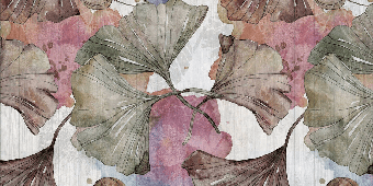 Papier peint panoramique ginkgo Japon Zen - Muralconcept