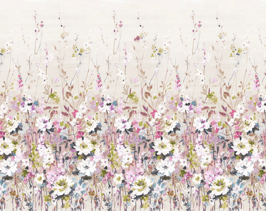 Papier peint fleur secret garden