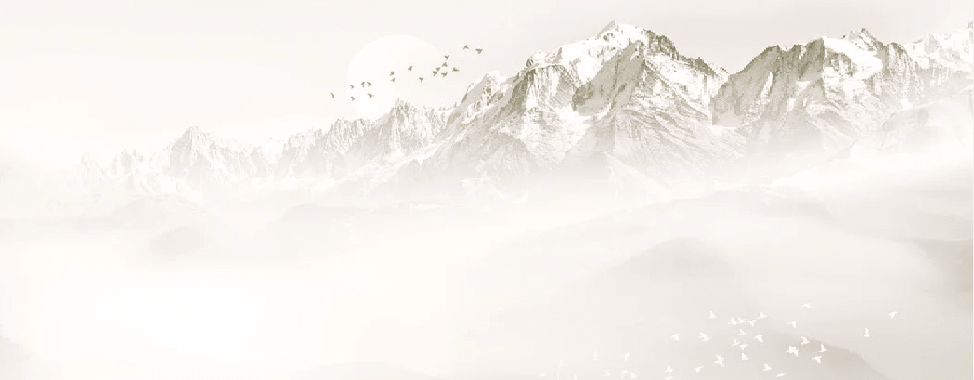 Papier peint Mont blanc lune et oiseau - Muralconcept
