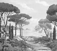 Papier peint balade dans les calanques, XXL, tendance