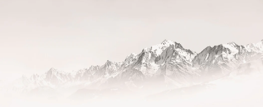 Papier peint matin brumeux Mont Blanc