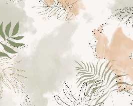 Papier peint panoramique aquarelle végétale, XXL, tendance