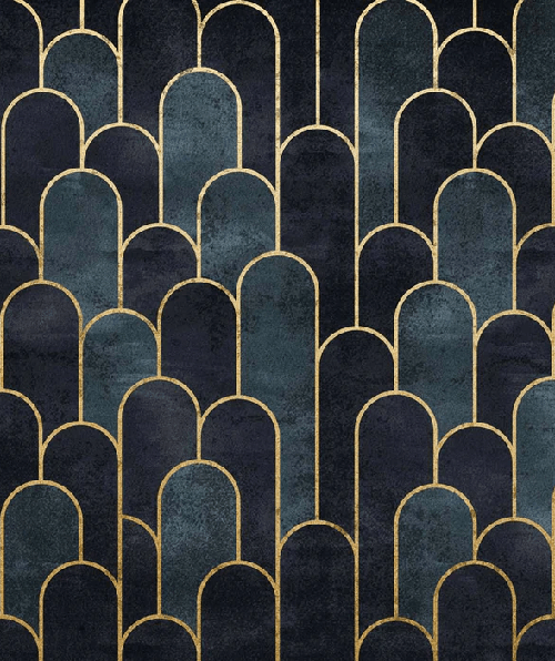 Tapete dark blue chic - Muralconcept