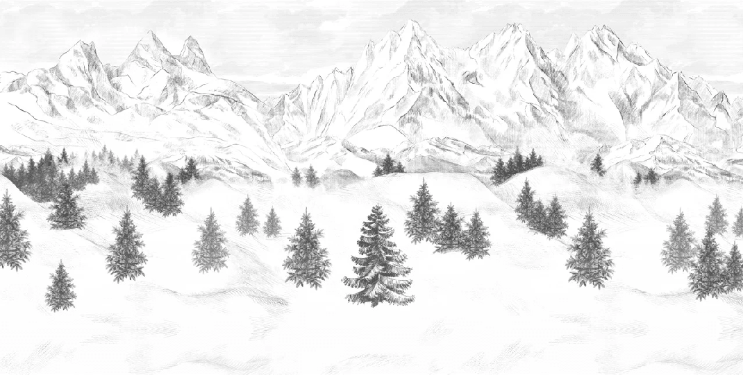 Papier peint Aiguilles d'Arves - Muralconcept