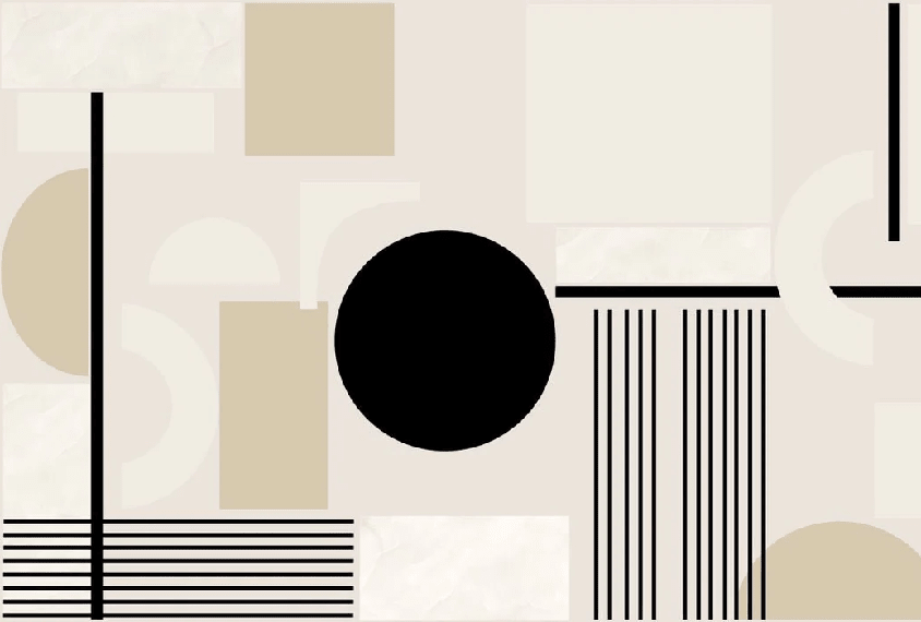 Papier peint moderne minéral géométrique - Muralconcept