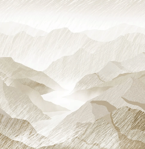 Papier peint illustration montagnes sépia