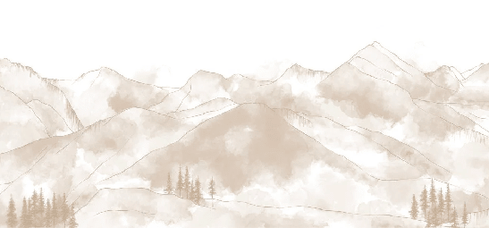 Papier peint panoramique Aravis sépia - Muralconcept