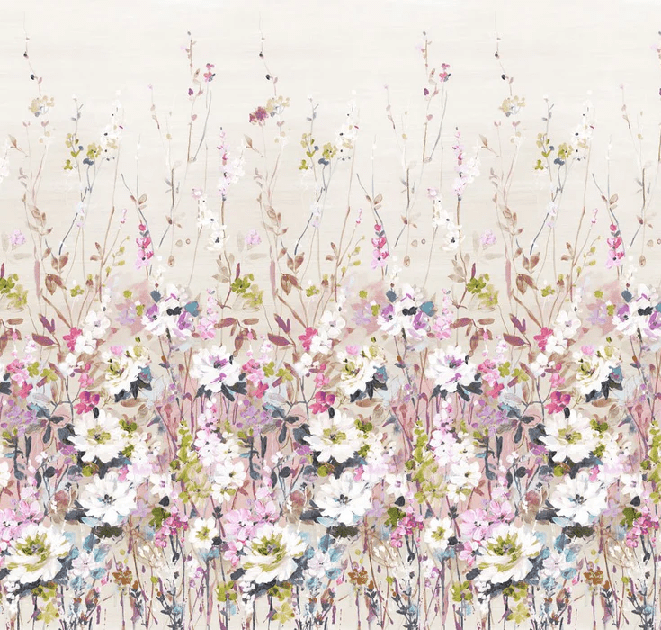 Papier peint fleur secret garden