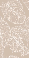 Papier peint feuille monstera sable
