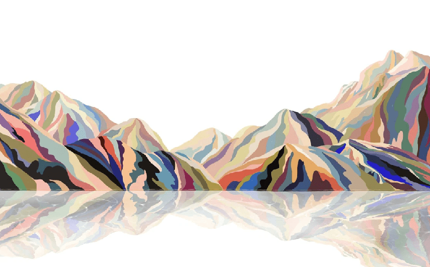 Papier peint Annecy arty color, XXL, tendance